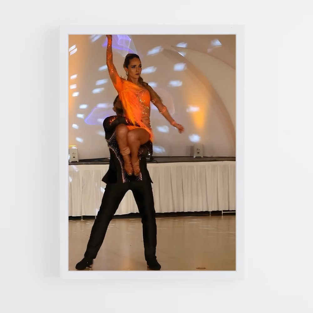 Poster Salsa en Flamme – affiche Danse (vue 3)